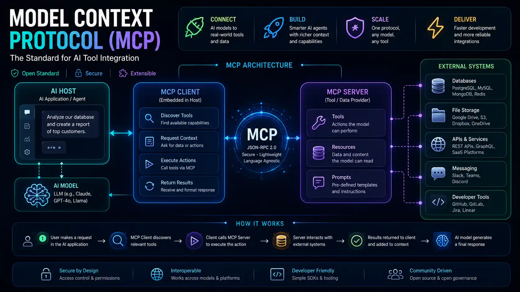 Model Context Protocol MCP architecture diagram developer guide