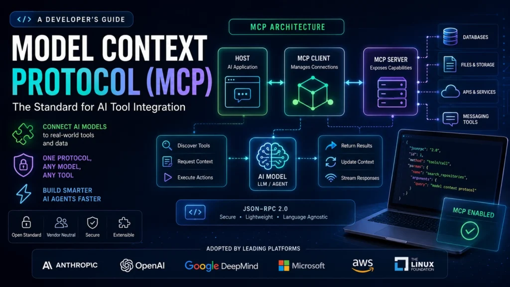 Model Context Protocol MCP architecture diagram developer guide