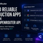 OpenRouter free API dashboard showing model fallback configuration for production apps