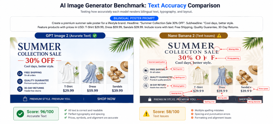 Text Accuracy Comparison