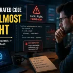 AI generated code almost right bug production failure