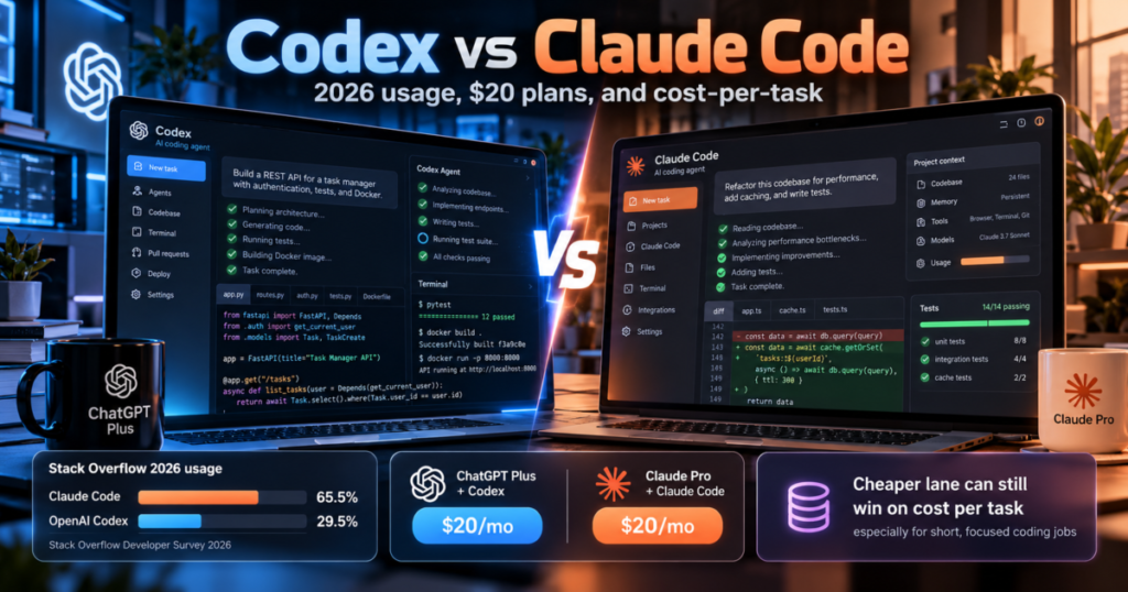 Codex vs Claude Code: Which Coding Agent to Pay For in 2026
