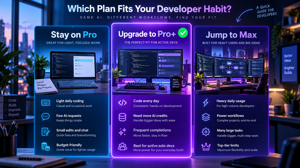 When to choose Copilot Pro, Pro+, or Max